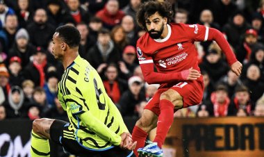 شاهد هدف محمد صلاح الرائع في مرمي آرسنال بالدوري الإنجليزي