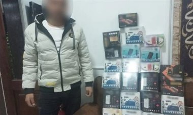 القبض على صاحب محل لبيعه رسيفرات فك الشفرات بالجيزة