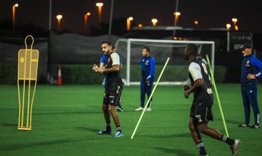 السوبر المصري.. مران الأهلي مفتوحًا أمام وسائل الإعلام لمدة 15 دقيقة