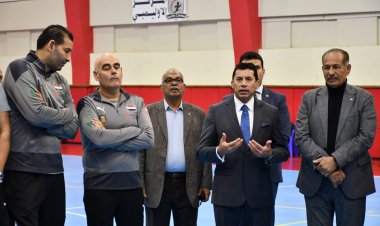 وزير الرياضة يزور معكسر منتخب مصر لليد:  نثق فى قدرتكم على تحقيق البطولة الإفريقية