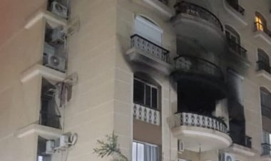 بعد وفاة عروسين بقنا.. دفاية تتسبب فى حريق عقار سكنى بالتجمع الأول (صور)