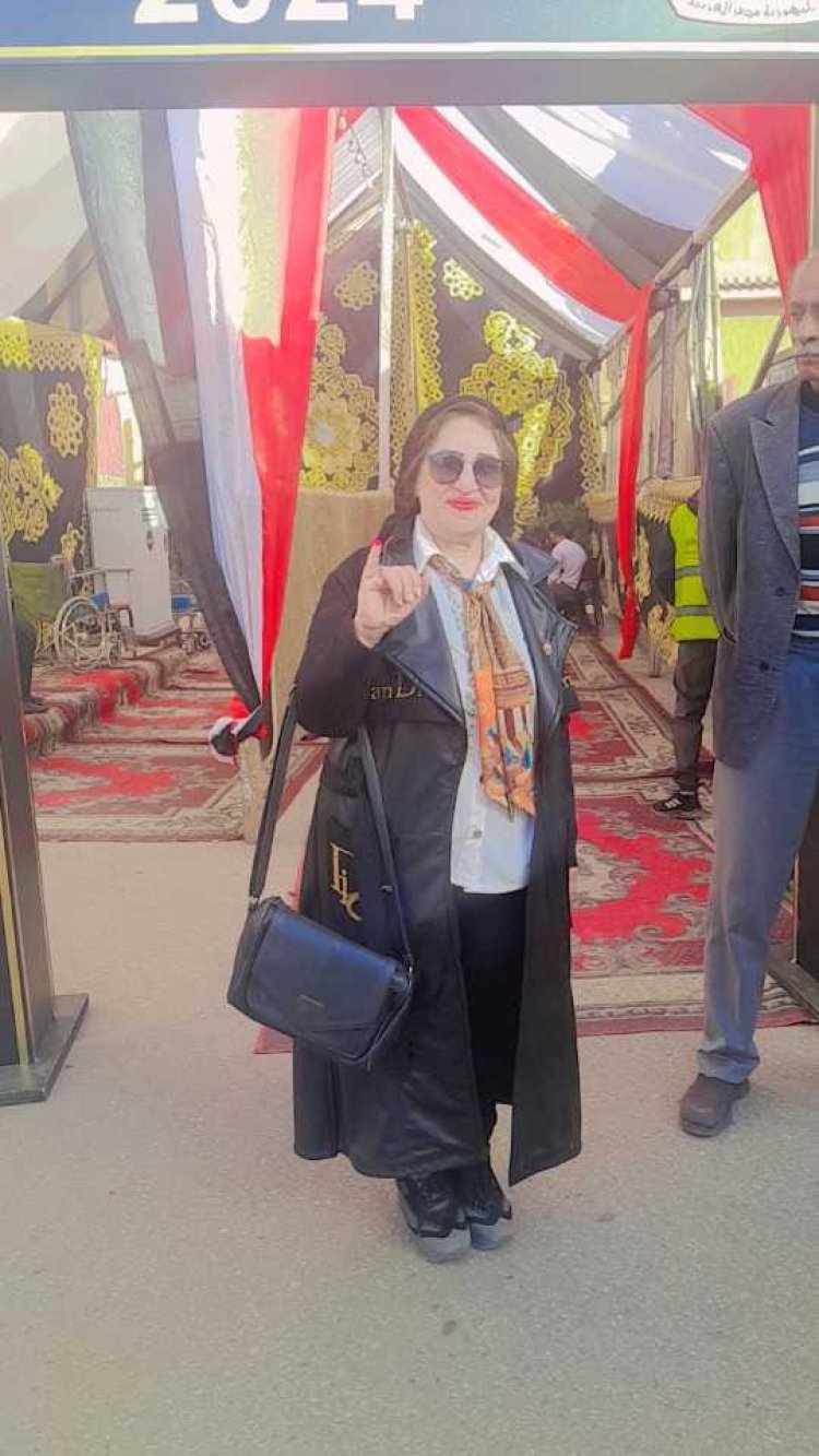 أمينة صوت الشعب بالقليوبية: نزول المصريين في الانتخابات رسالة حب للوطن