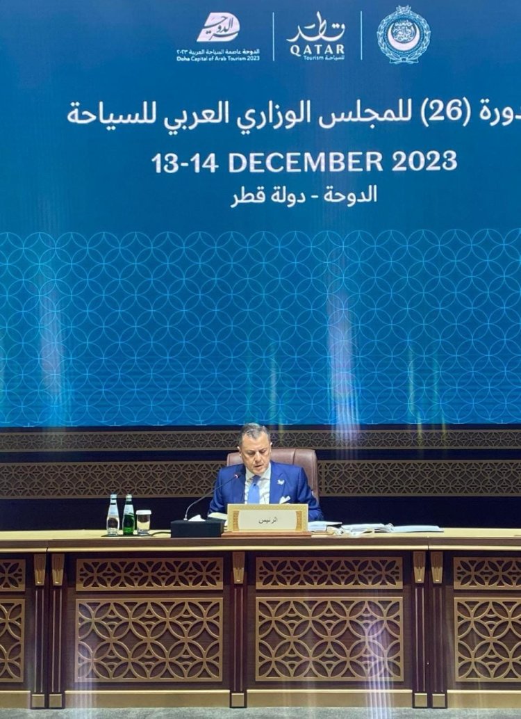 ننشر كلمة وزير السياحة والآثار خلال الجلسة الافتتاحية للمجلس الوزاري العربي للسياحة