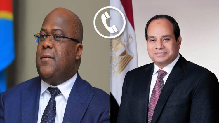 الرئيس السيسي يتلقى اتصالاً هاتفياً من رئيس الكونغو الديمقراطية لبحث مجالات التعاون