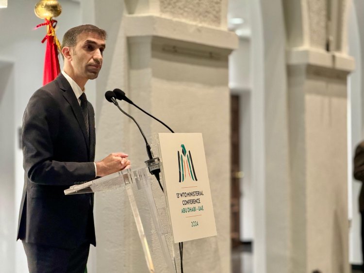 "الزيودي" يلقي الكلمة الافتتاحية لاجتماع المجلس العام لمنظمة التجارة العالمية