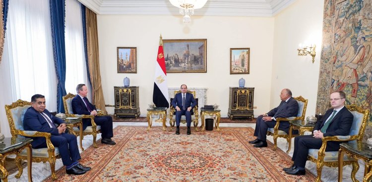 الرئيس السيسي يستقبل وزير خارجية المملكة المتحدة