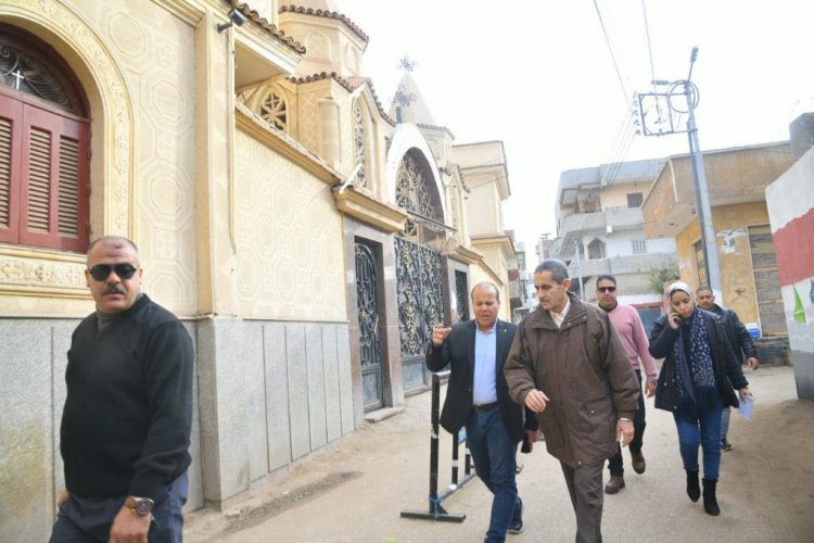 محافظ الغربية يتفقد محيط كنائس مركز ومدينة بسيون استعدادًا لأعياد الميلاد