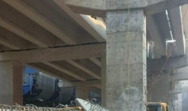 ضبط سائق ونش فى حادث سقوط كمرة خرسانية بمحور كمال عامر