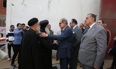 محافظ كفرالشيخ يشهد الاحتفالات بعيد الميلاد المجيد بكنيسة مارمينا والبابا كيرلس