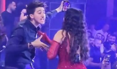 معجب يقتحم المسرح على هيفاء وهبي بحفلها في بيروت