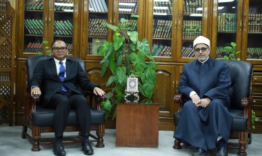 رئيس جامعة الأزهر يبحث مع سفير كمبوديا سبل توطيد التعاون العلمي