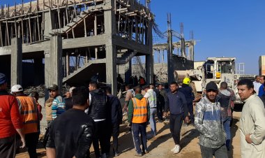 انتشال الجثة الثانية من ضحايا انهيار مبنى تحت الإنشاء بمنطقة أكتوبر