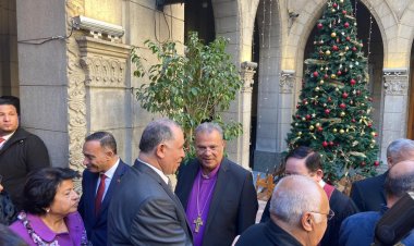 نقيب المحامين يشارك في احتفال الطائفة الإنجيلية بمصر بعيد الميلاد المجيد