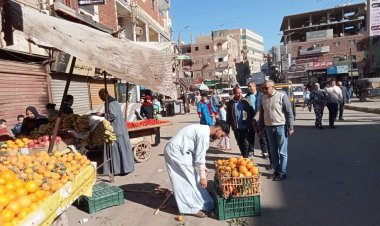 حملات مكبرة لإزالة الإشغالات بمراكز المنيا