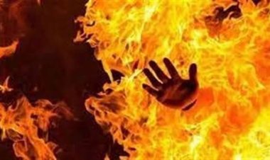 بعد سكب البنزين.. سيدة تشعل النار فى جسّدها بسبب خلافات مع زوجها بالجيزة 