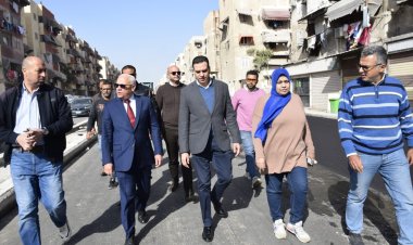 محافظ بورسعيد: يتفقد أعمال تطوير ورفع كفاءة شارع الحراسات بحي الزهور