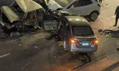 مصرع 3 وإصابة 9 فى حادث تصادم بـ«الإسكندرية الصحراوى»