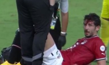 أحمد حجازي يتعرض لإصابة قوية في لقاء مصر وموزمبيق