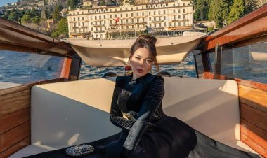 أسما إبراهيم في جلسة تصوير ملكية بـ جزيرة كومو في إيطاليا