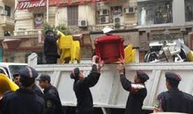 حملة أمنية لإزالة الاشغالات  بشوارع بورسعيد والدقهلية 