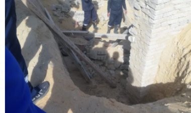 وفاة شخص في انهيار سور مصنع للزجاج بمنطقة أكتوبر