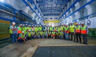 وزير الإسكان يشهد تشغيل أول توربينة بمشروع سد ومحطة «جوليوس نيريري» الكهرومائية على نهر روفيجي بتنزانيا