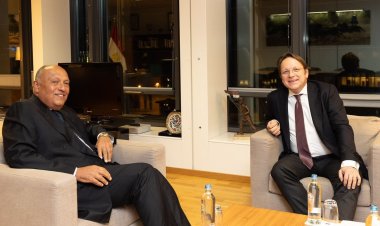 وزير الخارجية يلتقي مفوض الاتحاد الأوروبي لسياسات الجوار والتوسع