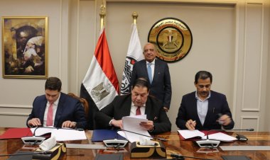 وزير قطاع الأعمال العام يشهد توقيع اتفاقية تأسيس شركة لرفع تركيز خام الفوسفات