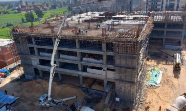 محافظ كفر الشيخ  يتفقد مشروع التطوير الشامل لمستشفى مطوبس المركزى الجديد