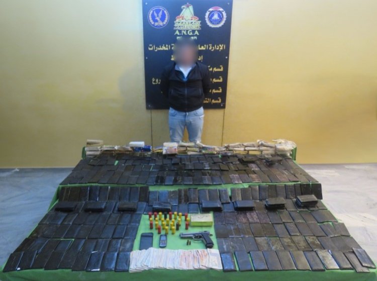 ضبط 820 طربة حشيش في القليوبية بـ5.7 ملايين جنيه بجوزة عنصر إجرامي
