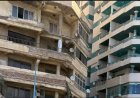 سقوط أجزاء من عقار على كورنيش الإسكندرية دون إصابات