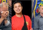 انهيار والد الفنان كريم عبد العليم في عزائه بعد رحيله المفاجئ بحادث سير