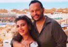 صورة لأحدث إطلالة للفنانة ريهام حجاج مع زوجها رجل الأعمال محمد حلاوة