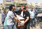 وصول جثمان الفنان أحمد جلال عبد القوى مسجد الحصري لأداء صلاة الجنازة