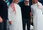 بصحبة نجله.. وصول فضل شاكر إلى الرياض