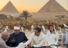 7000 سنة تشهد على عقد قران المطربة هايدي موسى على الإعلامي الرياضي محمد غانم عند سفح الأهرامات