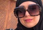 هبة مجدي تشارك صورًا لها من مسجد السيدة نفيسة: يوم جميل