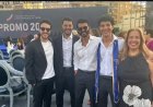 خالد النبوي يحتفل بتخرج نجله الأصغر زياد من المدرسة