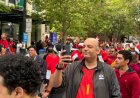 بالصور.. جماهير مصر تتوافد بكثافة إلى ملعب مواجهة إيران في كأس العالم