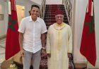 سفير المغرب يستقبل الحسين عموتة بمقر السفارة في القاهرة