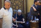 بينهم الخطيب وحسن شحاتة.. نجوم الكرة في عزاء نصر إبراهيم | صور