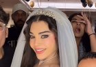زغروتة حلوة رنت في بيتنا.. هيفاء وهبي تُثير الجدل بفستان زفاف