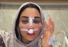 البلوجر أم خالد تخضع لعملية تجميل في الأنف.. وتفاجئ الجمهور بفيديو من المستشفى