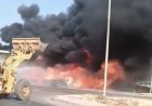 حريق في مواسير الصرف بالمنطقة الصناعية في 6 أكتوبر.. والحماية المدنية بالجيزة تتدخل