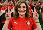 إلهام شاهين تدعم المنتخب مصر قبل مواجهة بلجيكا