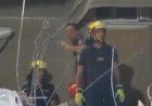 استخراج جثمان سيدة وطفل من أسفل عقار حدائق القبة المنهار