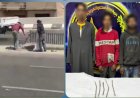 القبض على المتهمين بسرقة  الحاجز الخرسانى أعلى الطريق الدائرى بالخصوص