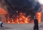 حريق يلتهم لوكيشن مسلسل بيت بابا 2 بمدينة الإنتاج الإعلامي