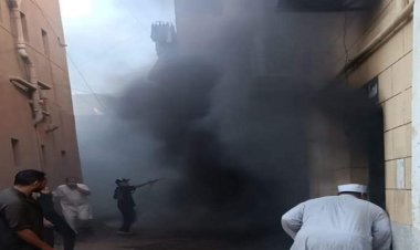 مصدر أمني: لا خسائر بشرية في حريق مسجد الفاروق بالجيزة 