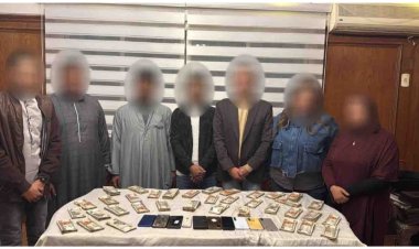 القبض على عصابة  تنصب على المواطنين بالأثار المزيفة بالمعادي